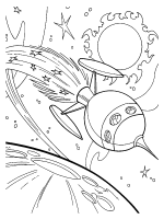 A coloring page of krypto the superdog